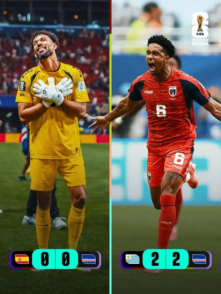 Cape Verde vs Uruguay di laga Grup H Piala Dunia yang berakhir 2-2