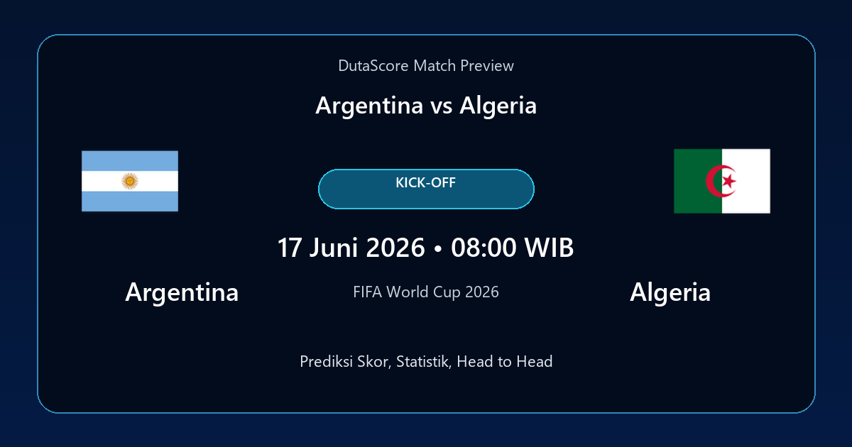Prediksi Argentina vs Algeria
