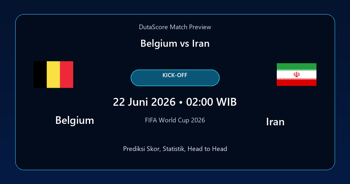Prediksi Belgium vs Iran