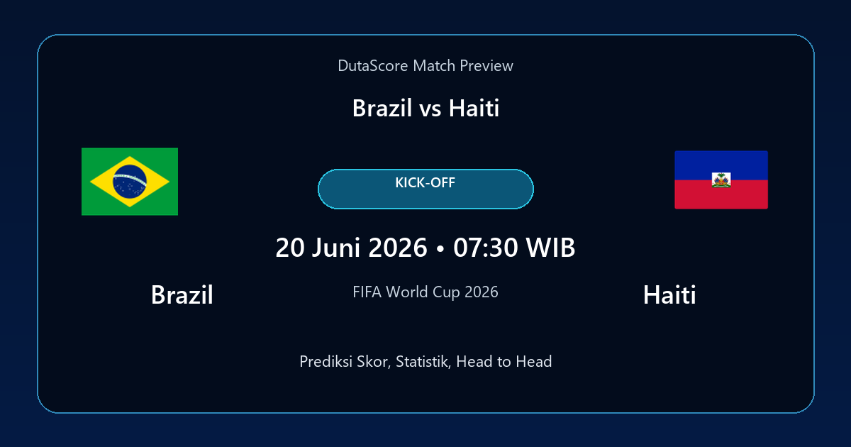 Prediksi Brazil vs Haiti