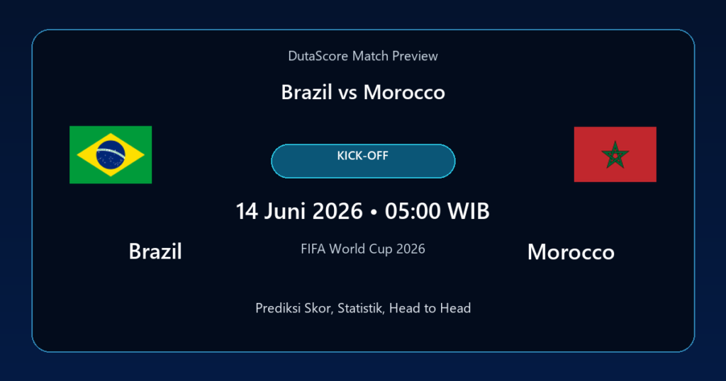 Prediksi Brazil vs Morocco