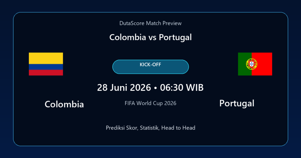 Prediksi Colombia vs Portugal