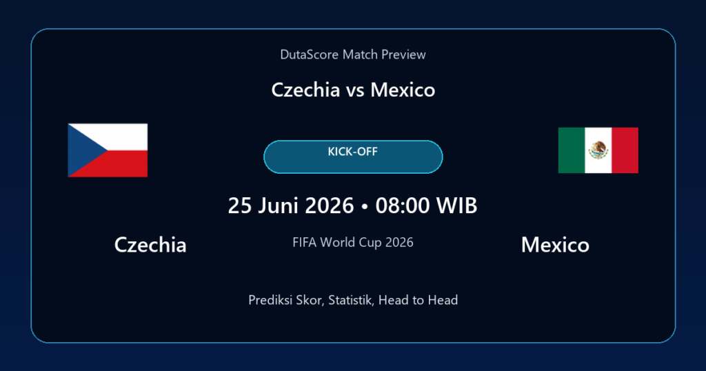 Prediksi Czechia vs Mexico