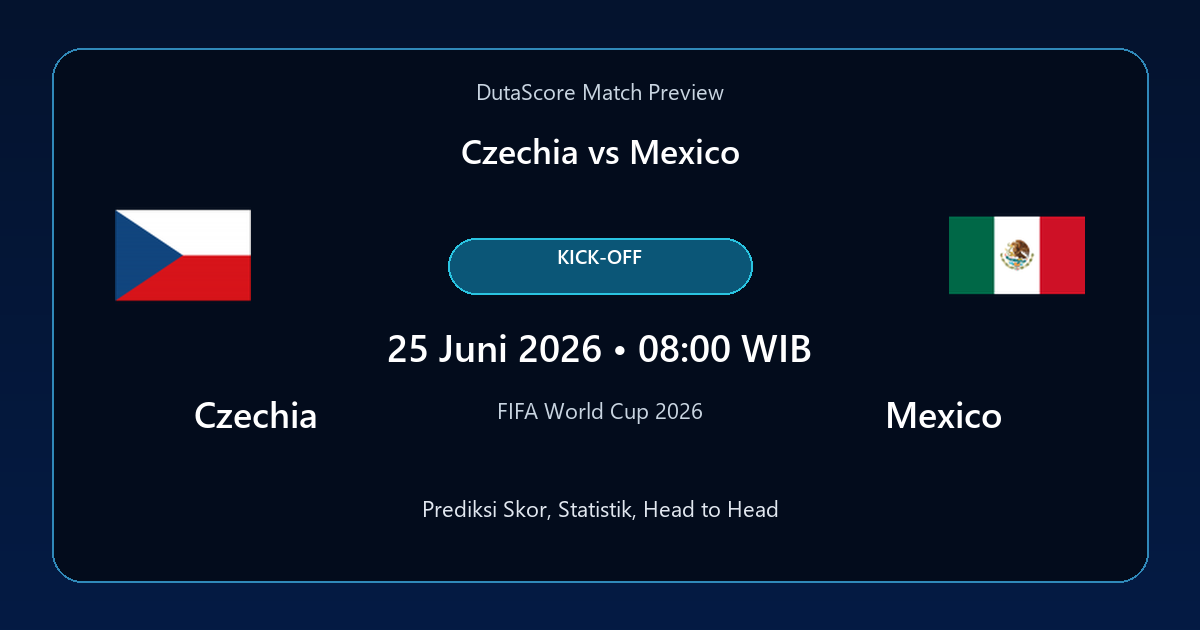Prediksi Czechia vs Mexico