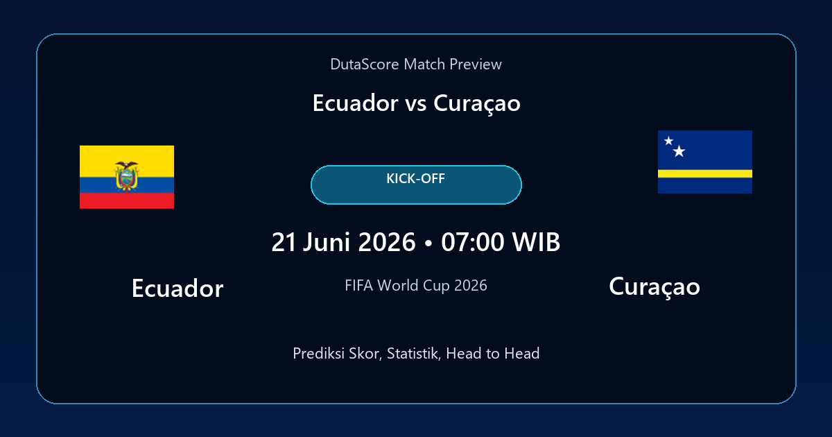 Prediksi Ecuador vs Curaçao
