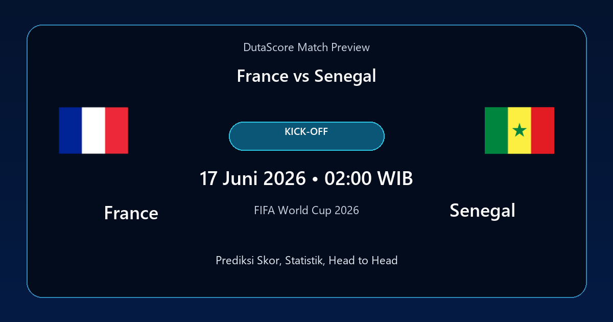 Prediksi France vs Senegal
