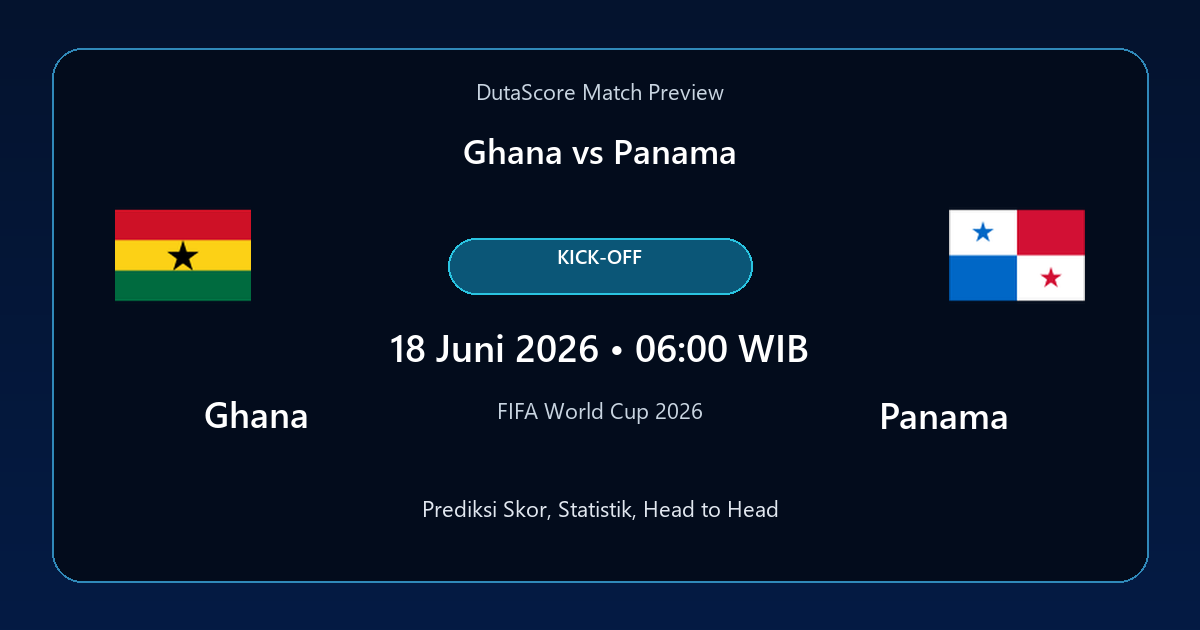 Prediksi Ghana vs Panama