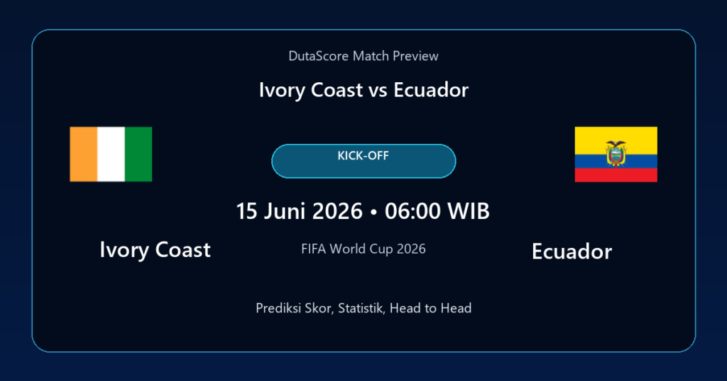 Prediksi Ivory Coast vs Ecuador