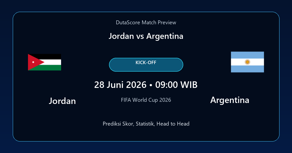 Prediksi Jordan vs Argentina