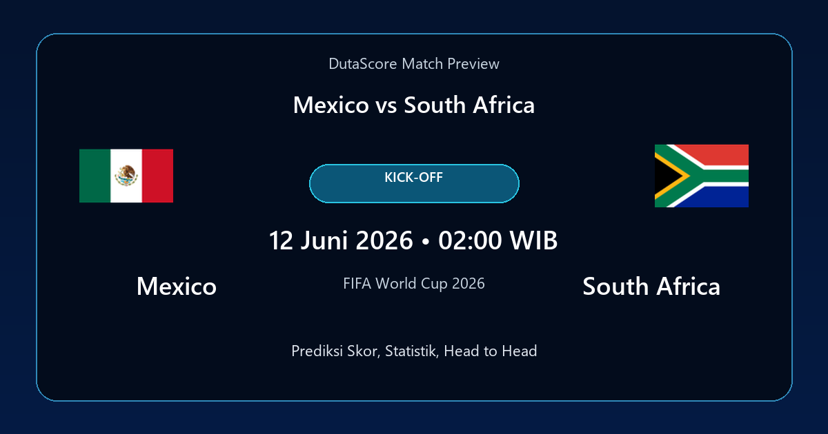 Prediksi Mexico vs South Africa