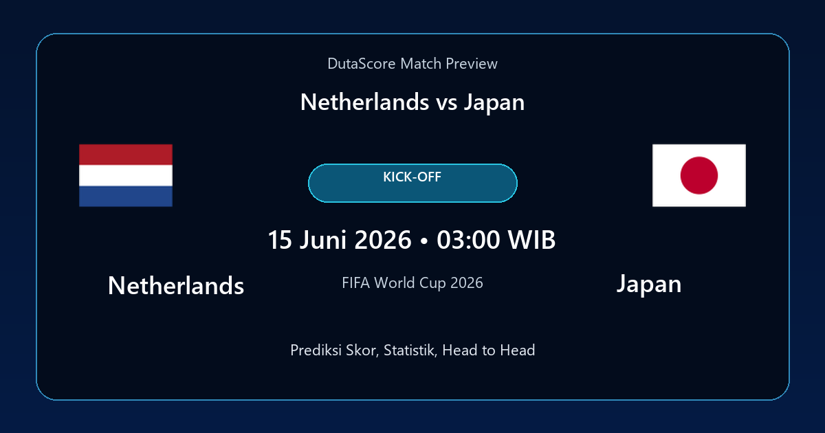 Prediksi Netherlands vs Japan