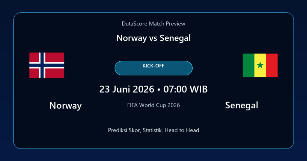 Prediksi Norway vs Senegal