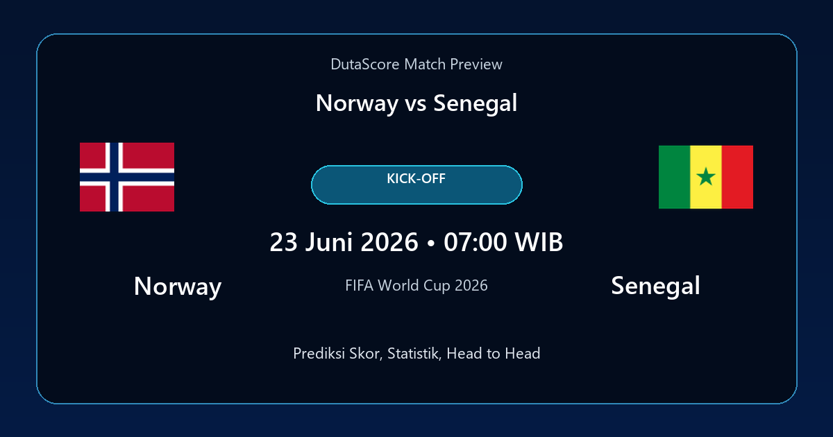 Prediksi Norway vs Senegal