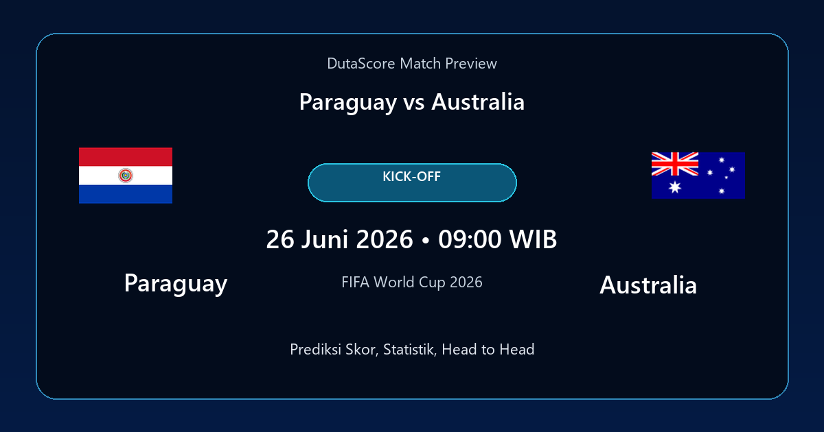 Prediksi Paraguay vs Australia
