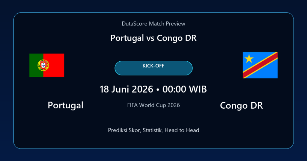 Prediksi Portugal vs Congo DR