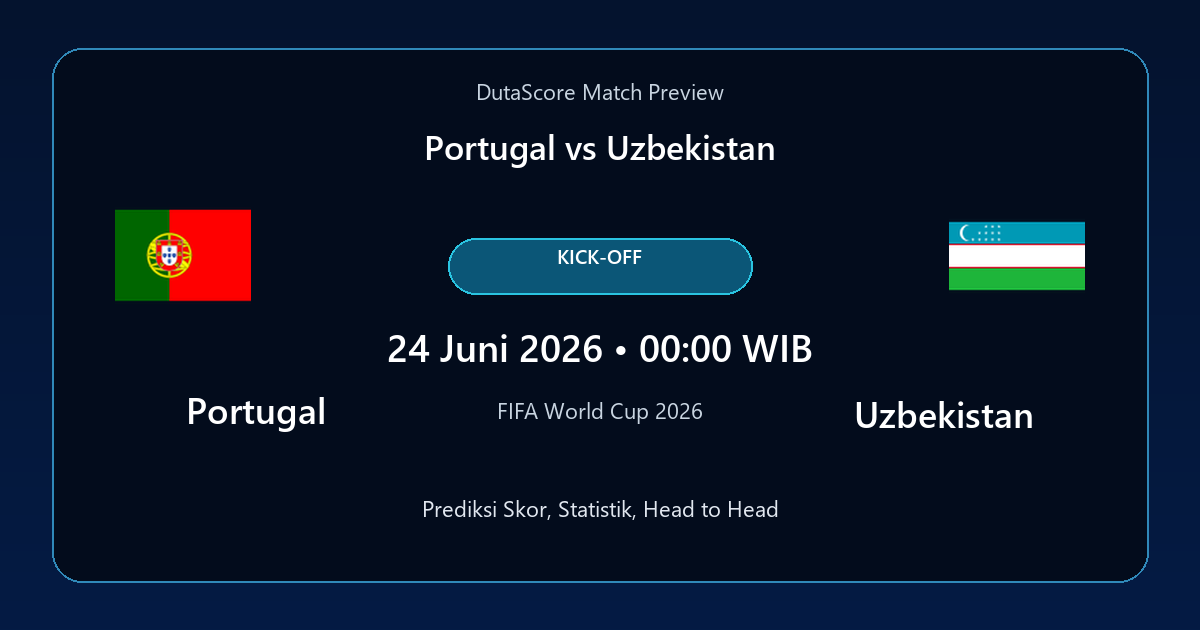 Prediksi Portugal vs Uzbekistan