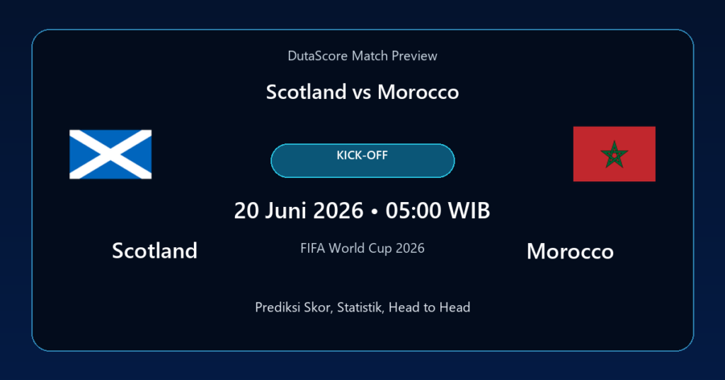 Prediksi Scotland vs Morocco