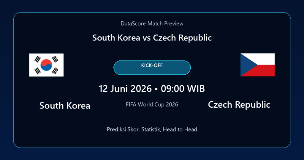 Prediksi South Korea vs Czech Republic