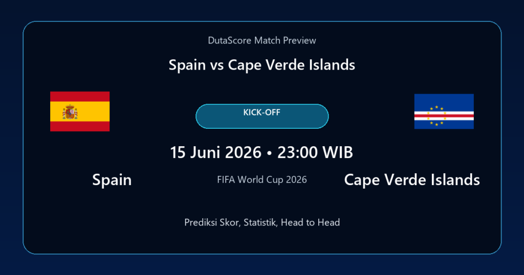 Prediksi Spain vs Cape Verde Islands