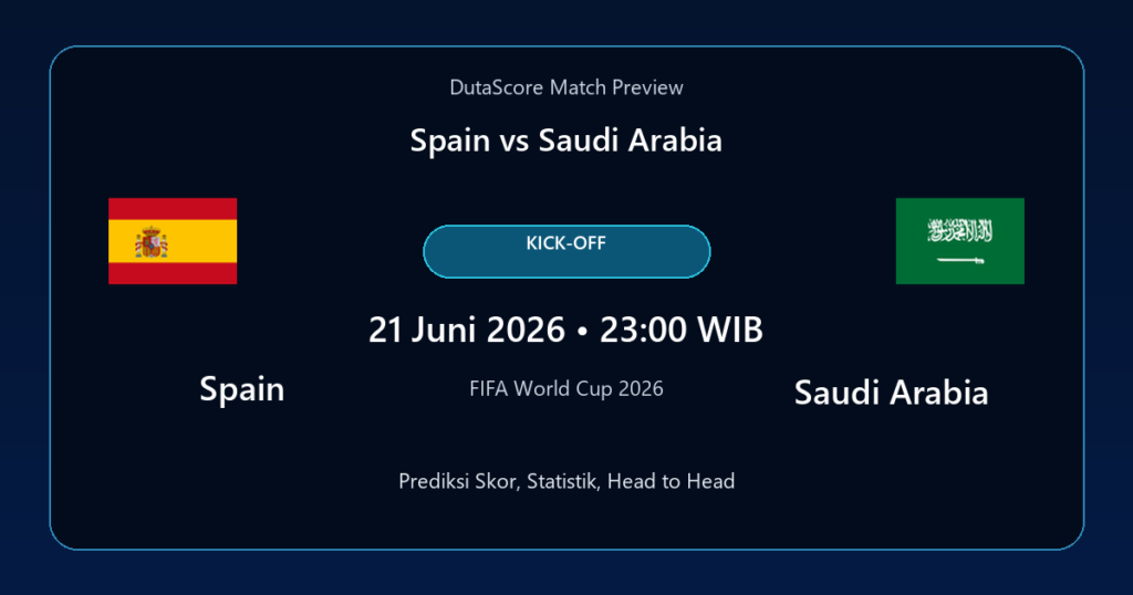 Prediksi Spain vs Saudi Arabia
