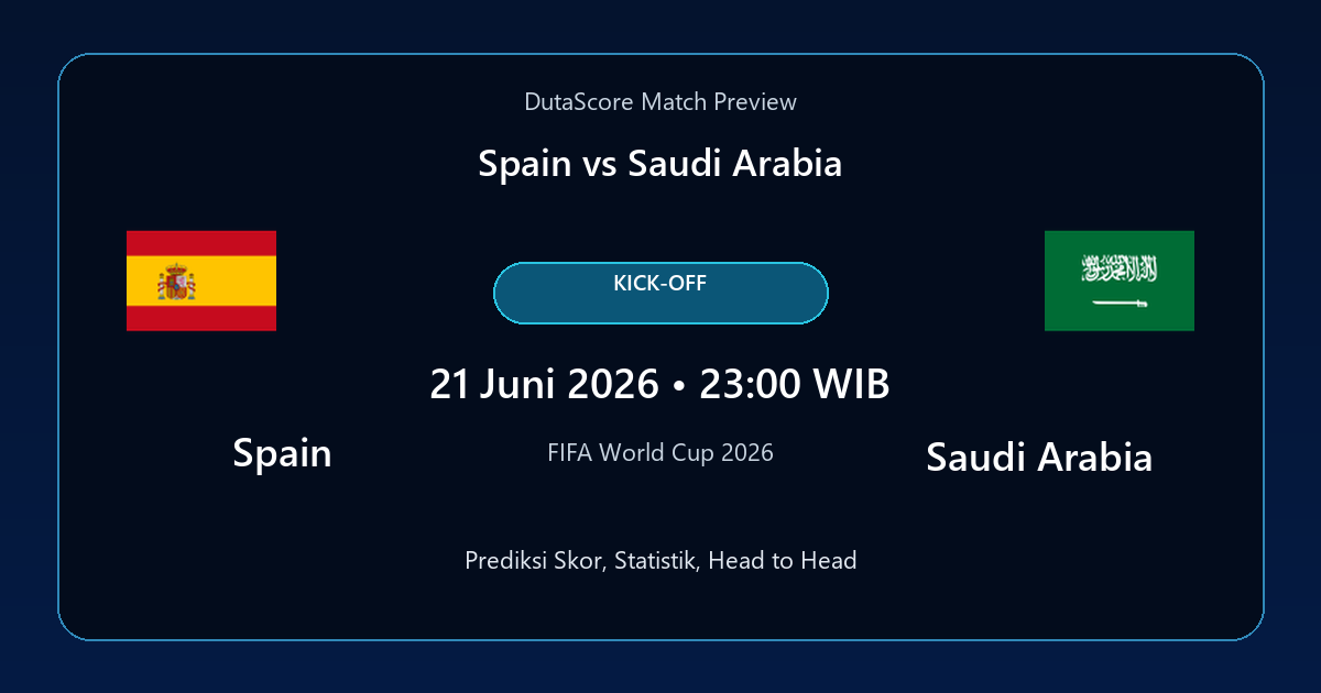 Prediksi Spain vs Saudi Arabia