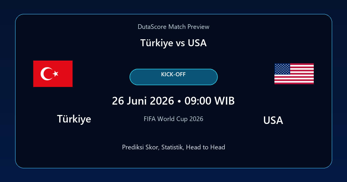 Prediksi Türkiye vs USA