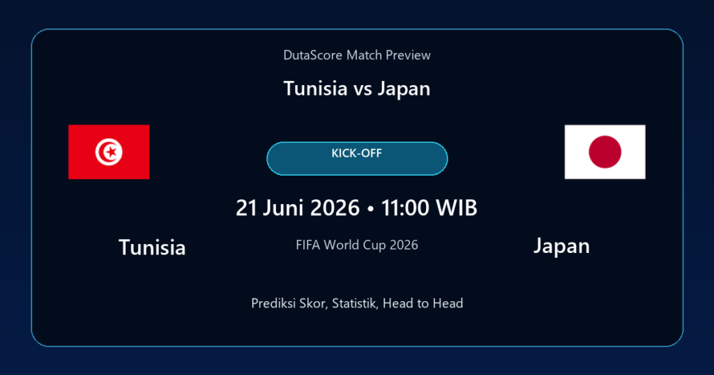 Prediksi Tunisia vs Japan
