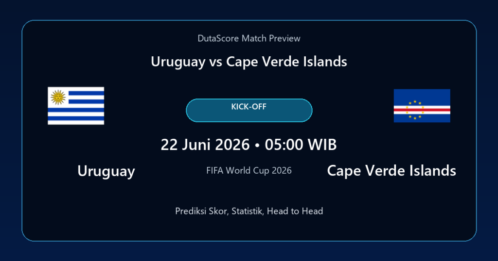 Prediksi Uruguay vs Cape Verde Islands
