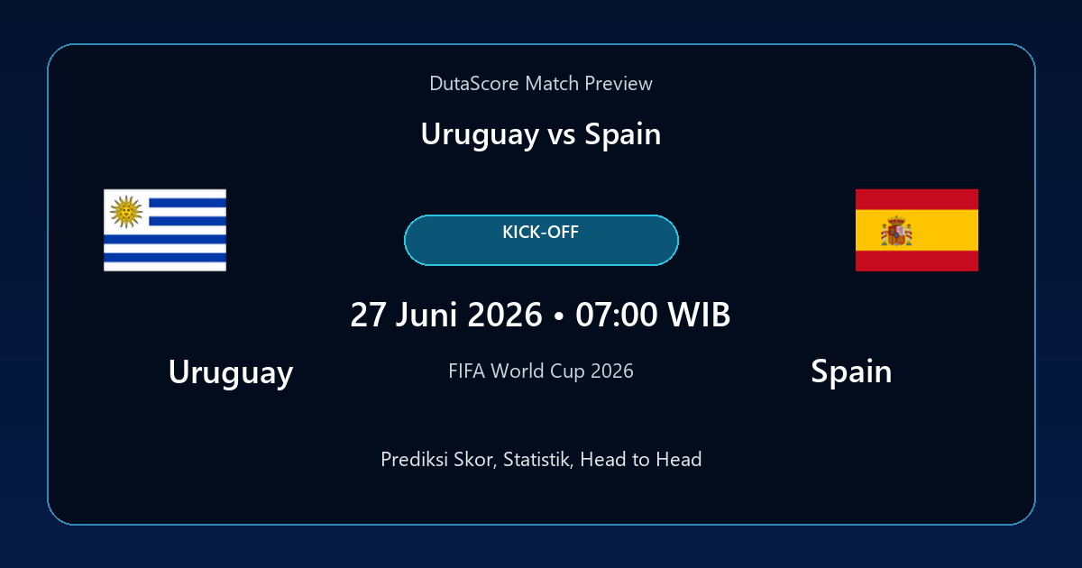 Prediksi Uruguay vs Spain