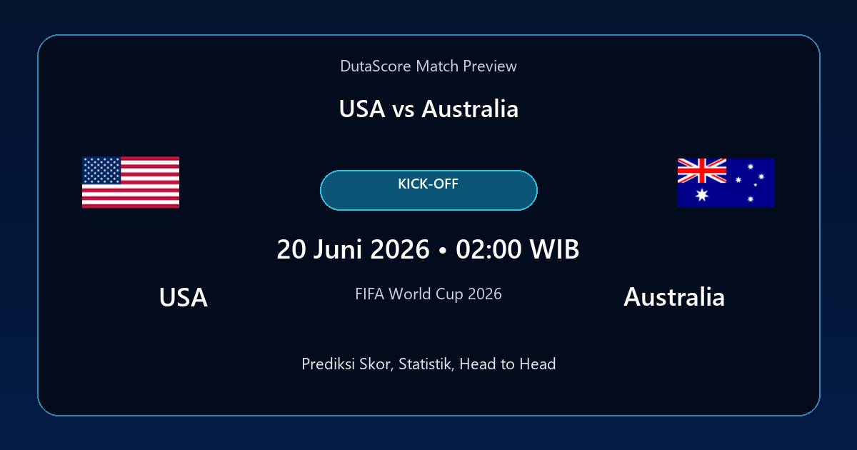 Prediksi USA vs Australia
