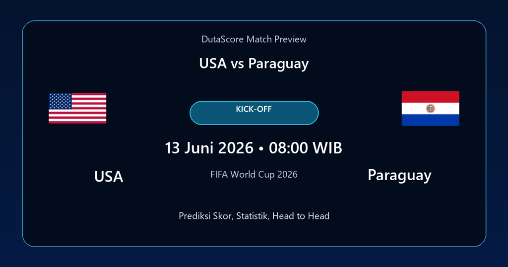 Prediksi USA vs Paraguay
