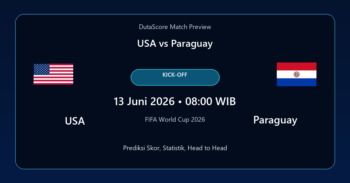 Prediksi USA vs Paraguay