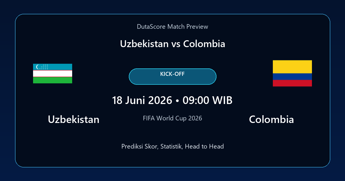 Prediksi Uzbekistan vs Colombia
